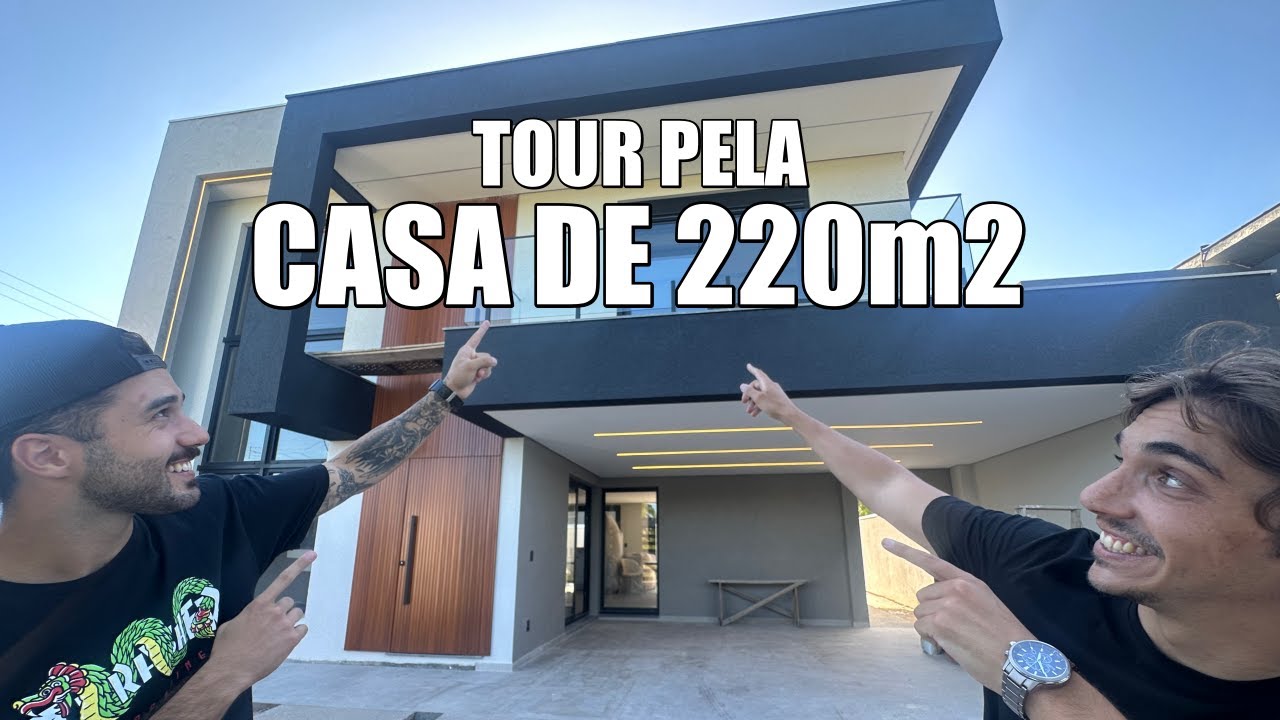 CONSTRUÍ UMA CASA PARA O MEU AMIGO! | Tour pela casa financiada de 220m2