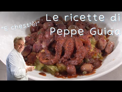 POLPO AFFOGATO alla PUTTANESCA con PATATE ROSOLATE -La ricetta di Peppe Guida