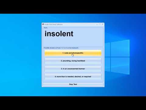 Vocab Test Study Software