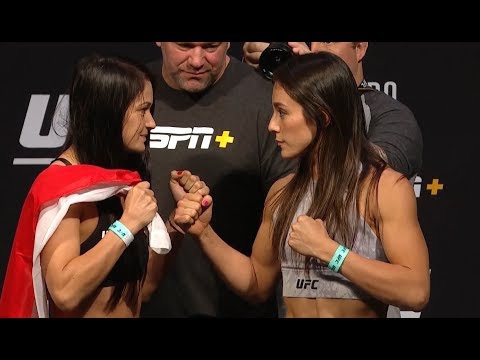Karolina Kowalkiewicz vs. Alexa Grasso - Weigh-in Face-Off - (UFC 238: Cejudo vs. Moraes) - /r/WMMA