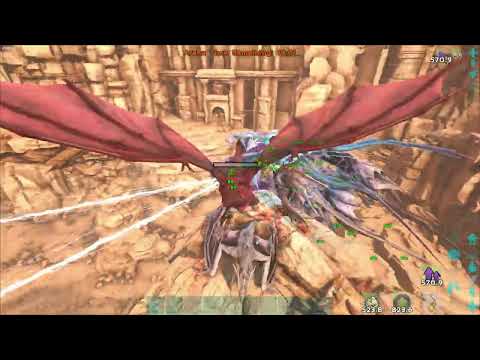 ARK Scorched Earth Alpha Manticore VS Lightning Wyverns