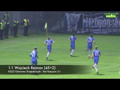 KSZO Ostrowiec Świętokrzyski - Stal Rzeszów 2-1 [BRAMKI]