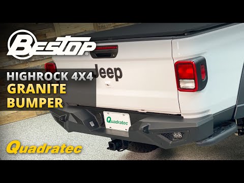 Bestop HighRock 4x4 Granite Series Rear Bumper for Gladiator JT & Wrangler JL
