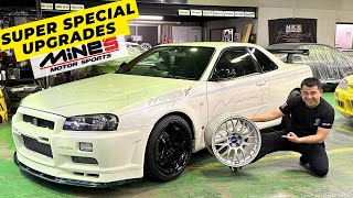Special upgrades to our MINES Nissan Skyline GT-R R34 MSPEC NUR & Shop update