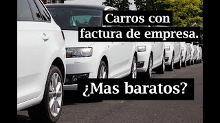Carro o moto con factura de empresa ¿Problemas ¿Que significa