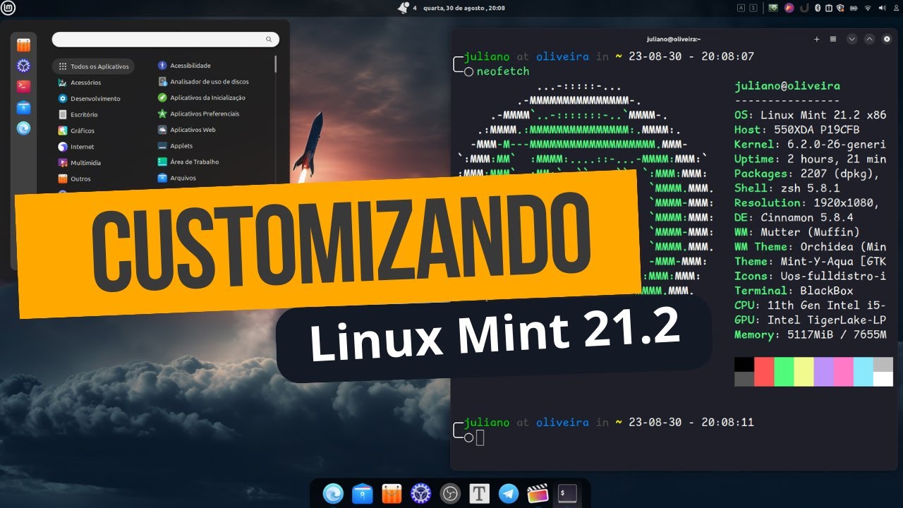 Personalizando o Linux Mint 22.2