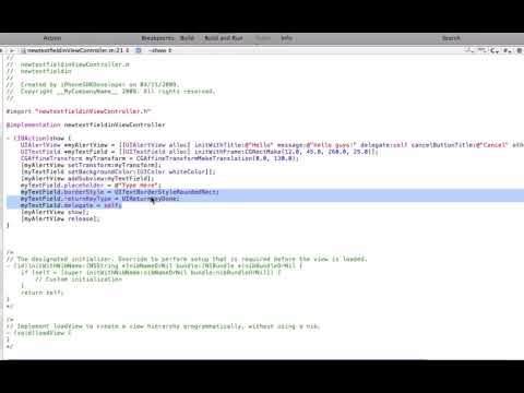 Add-On to UITextField inside UIAlertView