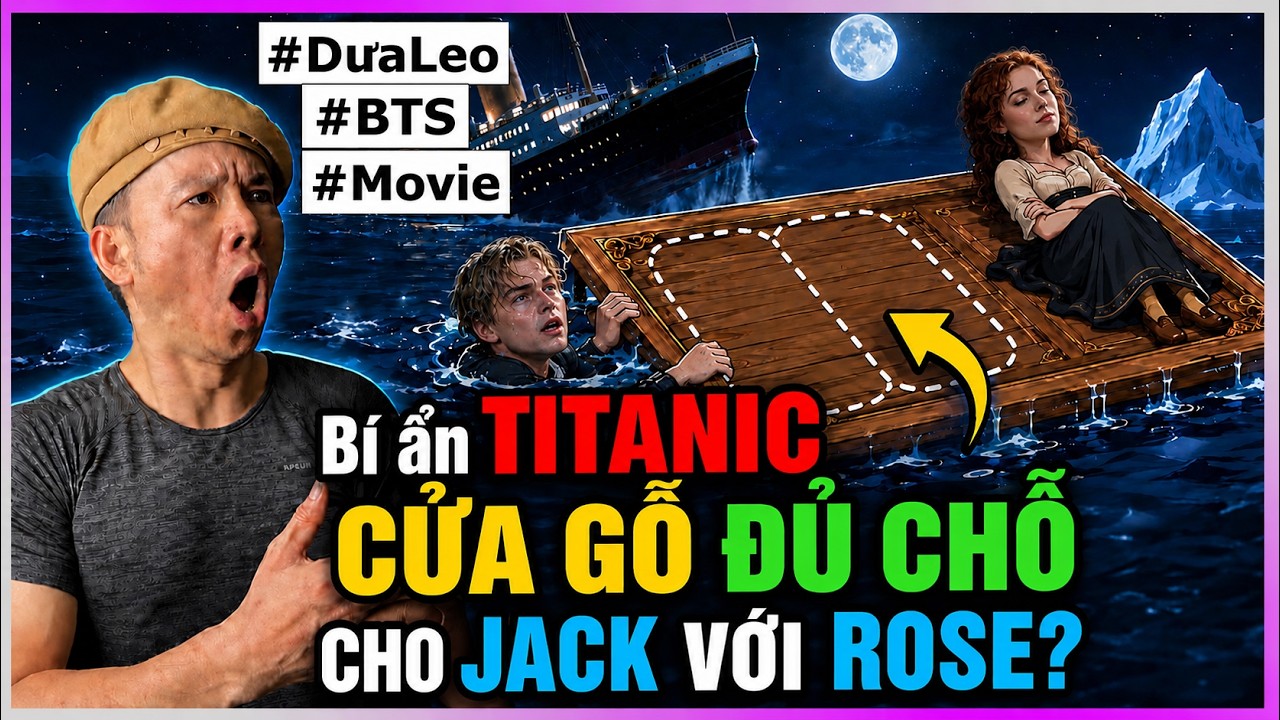 Bí ẩn Titanic cửa gỗ đủ chỗ Jack với Rose? #DưaLeoBTS