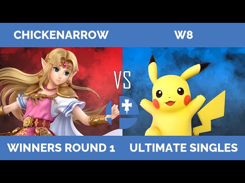 RogaSmash 192: SSBU Winners R1 - ChickenArrow (Zelda) vs W8 (Pikachu)