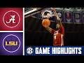 Alabama Crimson Tide At LSU Tigers Game Highlights 2026 SEC Men S Basketball