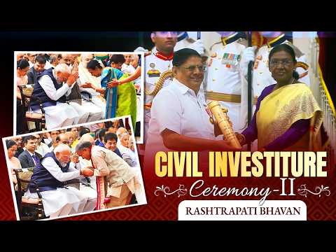 PM Modi attends Civil Investiture Ceremony-II at Rashtrapati Bhavan