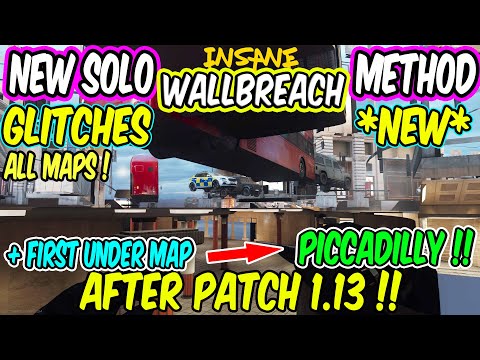 COD MW glitches new SOLO wallbreach METHOD  ALL MAPS, UNDER map, OUT of MAP,  PS4 XB1 PC A.P. 1.13