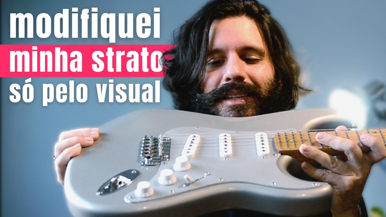 Customizando o visual da minha stratocaster | vlog