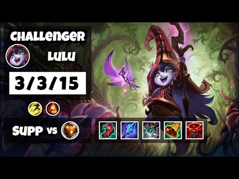 Lulu 11.6 Gameplay Challenger Replay S11 Support (3/3/15) - KOREAN