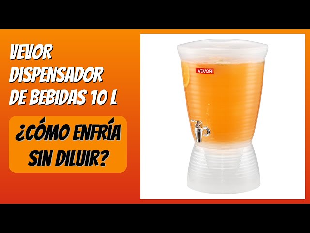 Vídeo relacionado con VEVOR Dispensador de Bebidas 10 L para Fiestas, Dispensador de Zumo de Cristal con Soporte Metálico y Grifo de Acero Inoxidable, Ideal para Té Helado, Limonada, Zumo y Agua, 400 x 210 x 210 mm