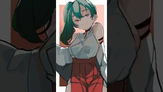 【イラストメイキング】巫女ユーベルさんを描いてみた#葬送のフリーレン #shorts #イラスト #メイキング動画#illustration