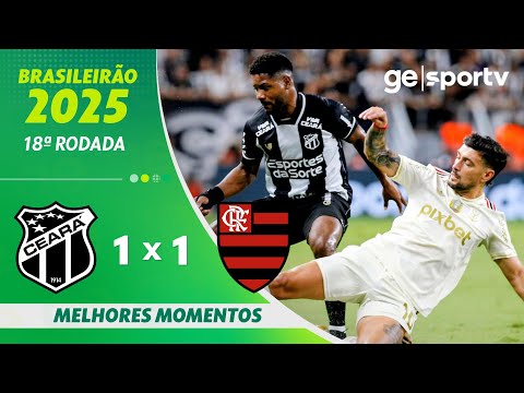 Gols e lances de Ceará x Flamengo