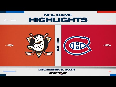 NHL Highlights | Ducks vs. Canadiens - December 9, 2024