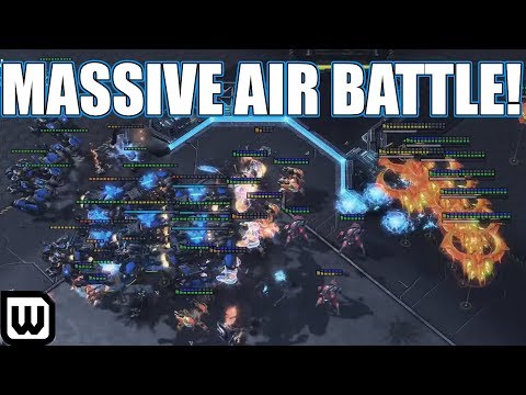 Starcraft 2: MASSIVE AIR BATTLE! (Neeb vs TY)