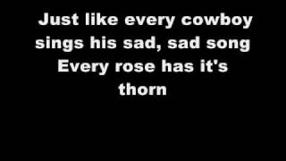Miley Cyrus -  Every Rose has its thorn (with lyrics)
