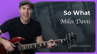 Riff #17: So What - Miles Davis (Songs Guitar Lesson RF-017) How to play
