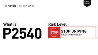 Meaning of OBD p2540