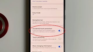 How to enable/disable pocket mode, Accidental touch protection on Samsung A50 Android 10