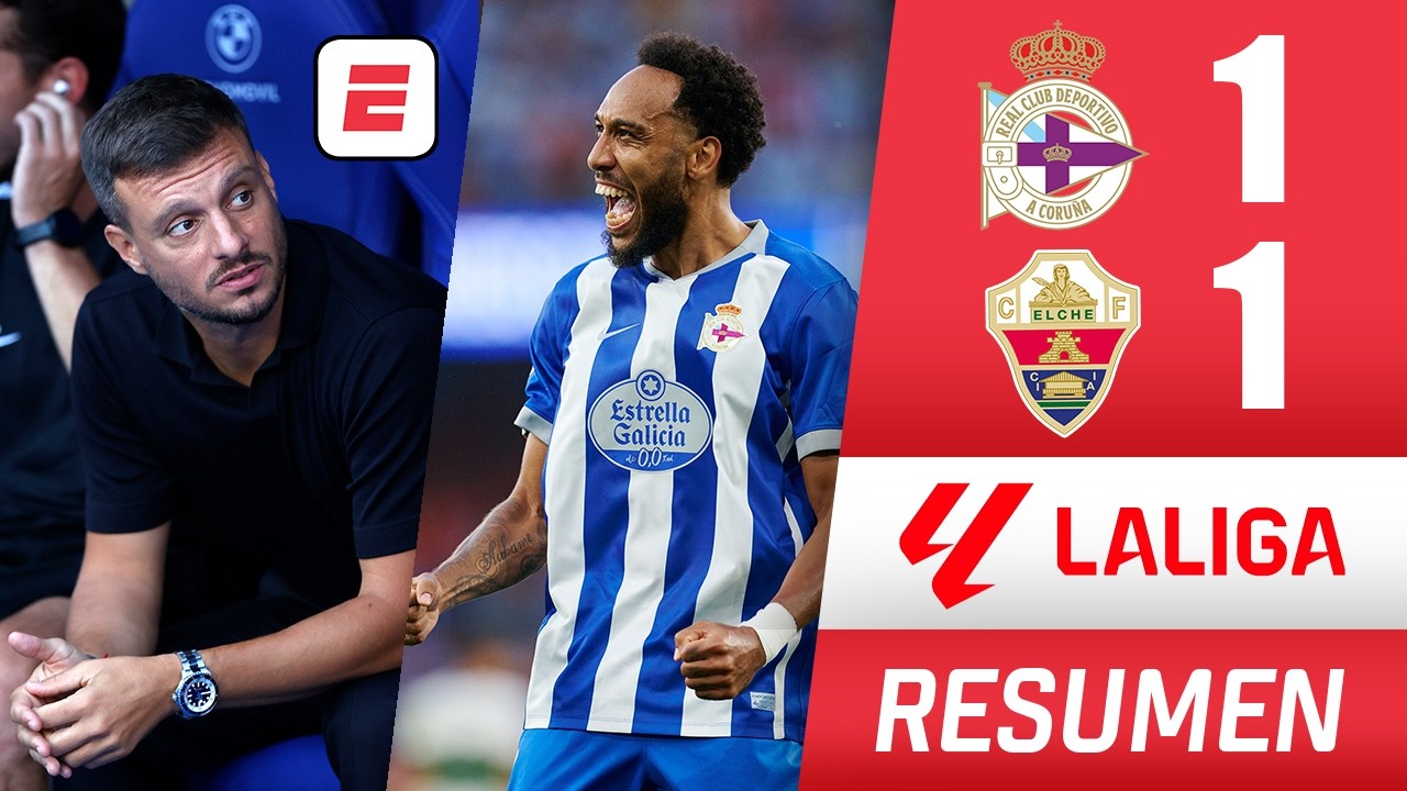El Deportivo de Martín Anselmi debutó con empate 1-1 ante el Elche en regreso a primera | La Liga