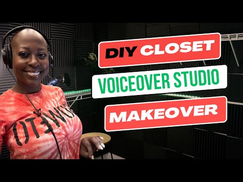 Closet Home Studio Makeover - DIY Voiceover Recording Booth