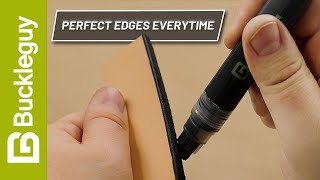 Tips for perfect dyed leather edges