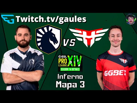(JOGO EMOCIONANTE) Liquid vs Heroic (Inferno Mapa 3 MD3) A MAIOR ZIKA DO GAULES - Transmissão Gaules