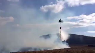 GORSE FIRE: Maam Cross, Connemara, County Galway