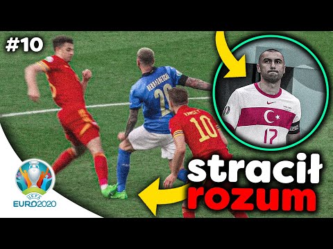 Bezmyślny faul na CZERWONĄ KARTKĘ! Genialni Włosi! Beznadziejna TURCJA odpada z EURO 2020! | LANDRI