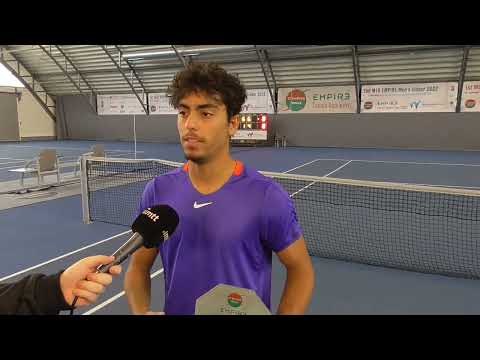 2nd M15 EMPIRE Men's Indoor 2022: Abedallah Shelbayh's interview after he won the singles title