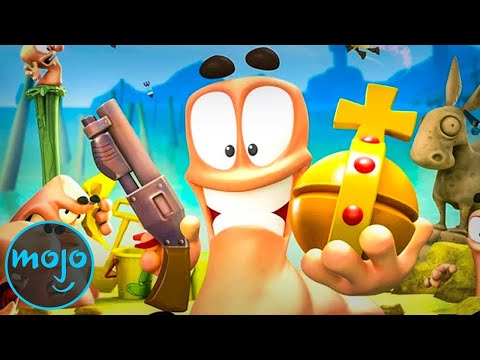 蠕蟲遊戲中最具破壞力的十大武器排行榜 (Top 10 Most Destructive Weapons In Worms Games)