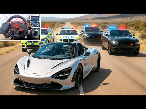 Stealing MCLAREN 720S | Police Chase - Forza Horizon 5 (Steering Wheel Gameplay) 4K