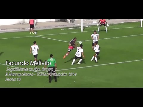 Facundo Melivilo - Seguimiento vs Alte. Brown - Torneo Transición 2014 (B Metro.) - Fecha 18