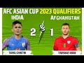 INDIA 2 - 1 AFGHANISTAN ||  AFC Asian Cup 2023 Qualifiers Final Round | Highlights