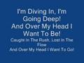 Lyrics to Dive by Steven Curtis Chapman