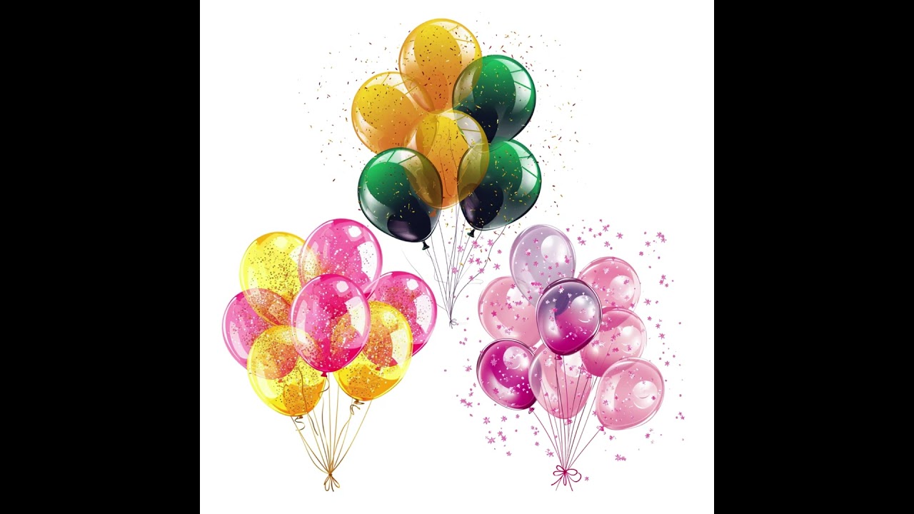 Colorful Balloons Sublimation Clipart