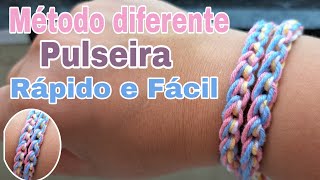 Pulseira em crochê rápido e fácil / Método diferente