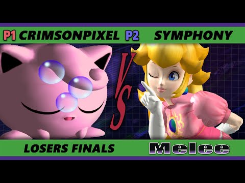 S@X 452 Losers Finals - CrimsonPixel (Jigglypuff) Vs. Symphony (Peach) Smash Melee - SSBM