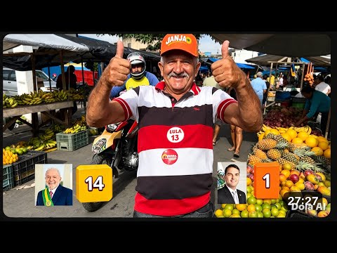 #Última #pesquisa para #presidente na feira livre de Bom Jardim PE