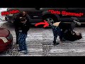 Woman Hits Man Then Gets Floored