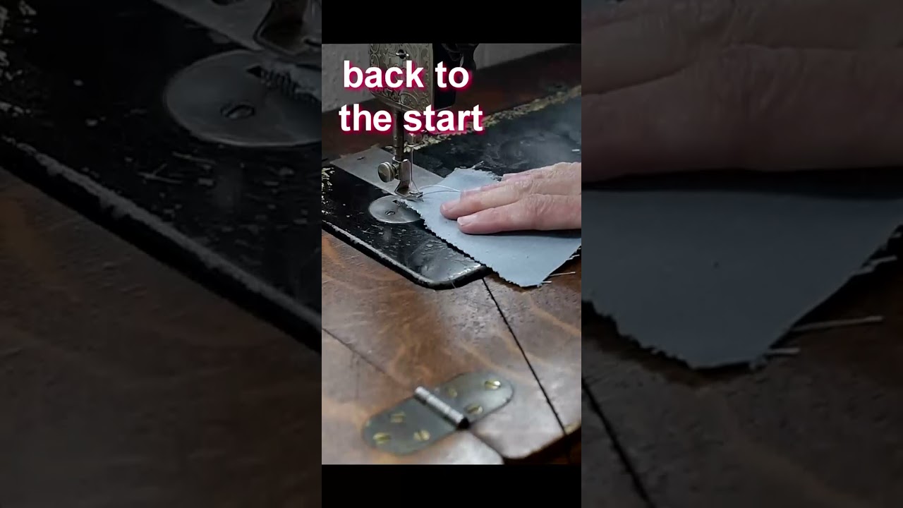 How to do a Back Tack/Reverse Stitch on an Antique Sewing Machine