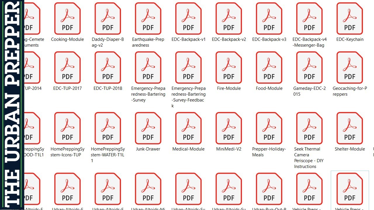 Download ALL Urban Prepper PDF's in one ZIP file