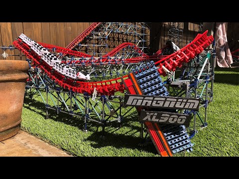 Someone Built A Replica Of Cedar Point's Magnum XL-200 Roller Coaster In Their Backyard Made Out Of K'Nex