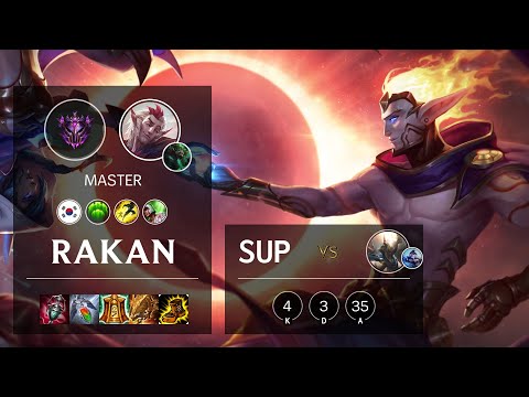Rakan Support vs Pantheon - KR Master Patch 10.19