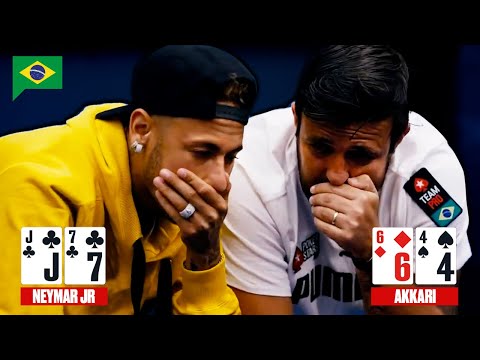 Neymar Jr vai All-In contra Andre Akkari ♠️ Melhores Clipes de Poker ♠️ PokerStars Brasil