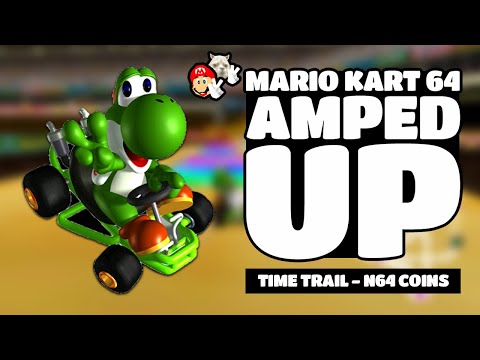 Mario Kart 64: Amped Up (v2.95) - Time Trail N64 Coins | Mario Kart 64 Amped Up #mariokart